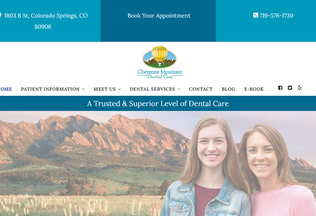 Website 
	coloradospringsdentalcenter.com desktop preview