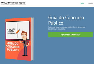 Website 
	concursopublicoaberto.com.br desktop preview