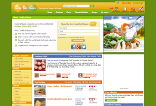 Website 
	cookeatshare.com desktop preview