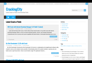 Website 
	crackingcity.com desktop preview