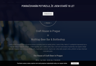 Website crafthouse.cz desktop preview
