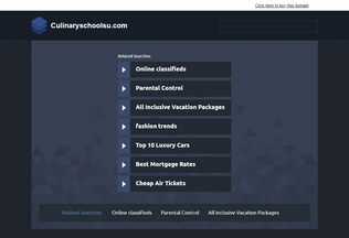 Website 
	culinaryschoolsu.com desktop preview