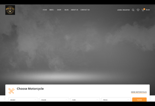 Website 
	custommotorcyclesparts.com desktop preview