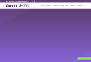 Website 
	cutandpaste.co.in desktop preview