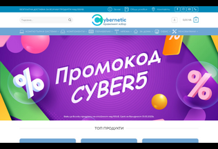 Website 
	cybernetic.bg desktop preview