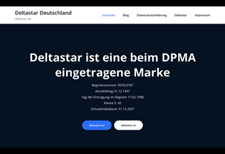Website 
	deltastar.de desktop preview