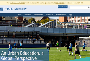 Website 
	depaul.edu desktop preview