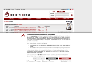 Website 
	der-betze-brennt.de desktop preview