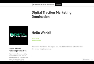 Website 
	digitaltractionmarketing.wordpress.com desktop preview