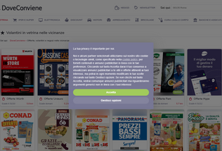 Website 
	doveconviene.it desktop preview