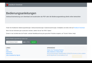 Website 
	download-handbuch.de desktop preview