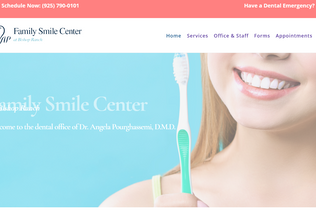 Website 
	drangeladentalcare.com desktop preview