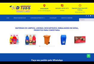 Website 
	dtudoembalagens.com.br desktop preview