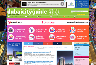 Website 
	dubaicityguide.com desktop preview