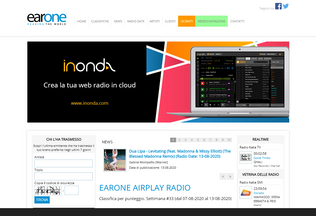 Website 
	earone.it desktop preview