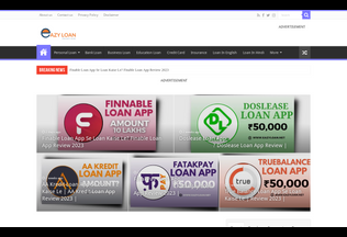 Website 
	eazyloan.net desktop preview