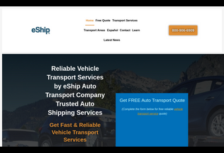 Website 
	eshiptransport.com desktop preview