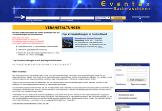 Website 
	eventax.de desktop preview