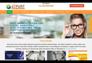 Website 
	expertwebworld.com desktop preview