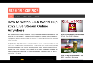 Website fifaworldcupinfo.com desktop preview