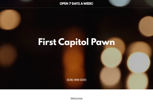 Website 
	firstcapitolpawn.com desktop preview