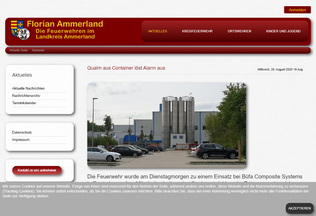 Website 
	florian-ammerland.de desktop preview