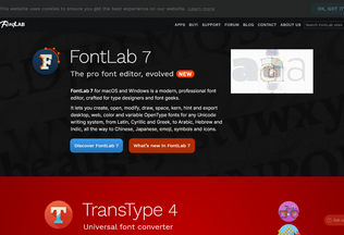 Website 
	fontlab.com desktop preview