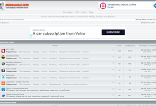 Website 
	forum.mobile-networks.ru desktop preview