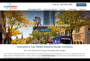 Website 
	glassmedia.ca desktop preview