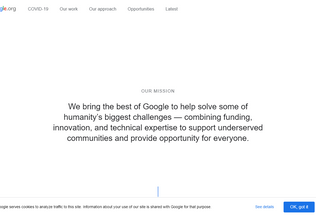 Website 
	google.org desktop preview