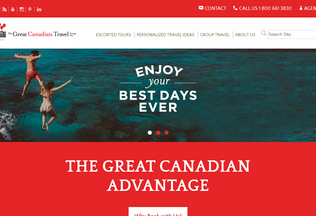 Website 
	greatcanadiantravel.com desktop preview