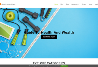 Website 
	guidetohealthandwealth.com desktop preview