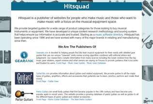 Website 
	hitsquad.com desktop preview