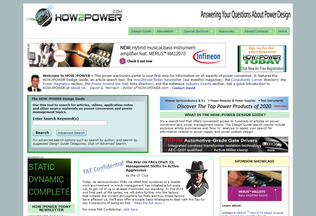Website 
	how2power.com desktop preview