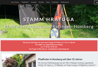 Website 
	hratuga.de desktop preview