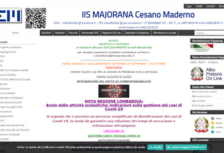 Website iismajorana.edu.it desktop preview