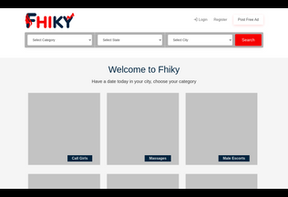 Website 
	in.fhiky.com desktop preview