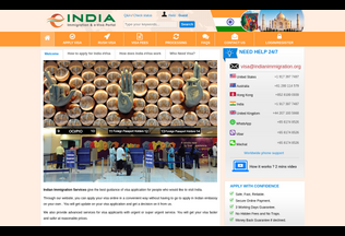 Website indianimmigration.org desktop preview