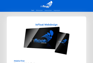 Website infloat.de desktop preview