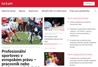 Website iurium.cz desktop preview