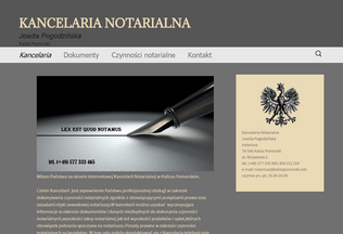 Website kaliszpomorski.net desktop preview