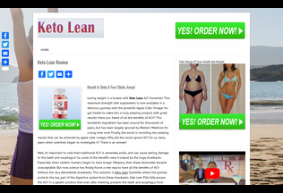 Website 
	ketolean.org desktop preview