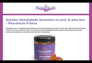 Website 
	ketoxplode-pharmacie.fr desktop preview