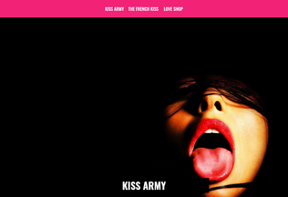 Website kiss-army.info desktop preview