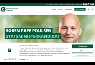 Website 
	konservative.dk desktop preview