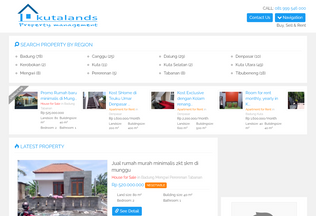 Website 
	kutalands.com desktop preview