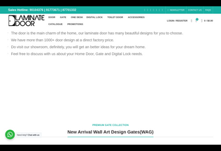 Website 
	laminatedoor.com.sg desktop preview