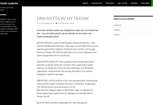 Website landerby.se desktop preview