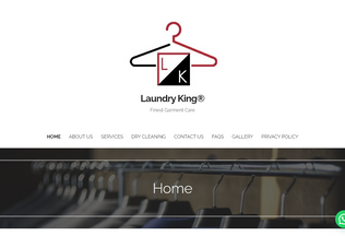 Website 
	laundryking.co.in desktop preview