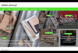 Website 
	lekkie-pioro.pl desktop preview